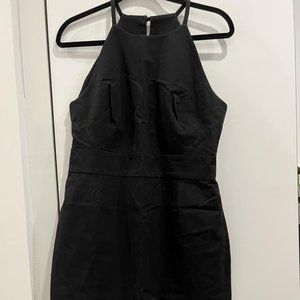 Banana Republic Fitted Black Dress (Size 12 Petite)